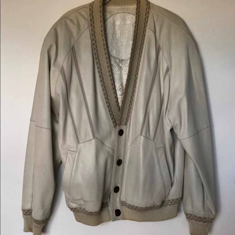 Vintage Calf Skin Bomber
